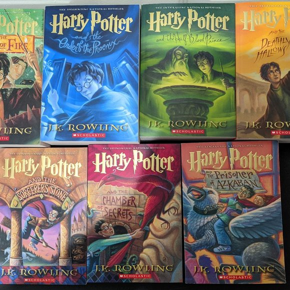 Harry Potter The Complete Series (7 Books Set) by J. K. Rowling (Paperback) - Picture 1 of 6